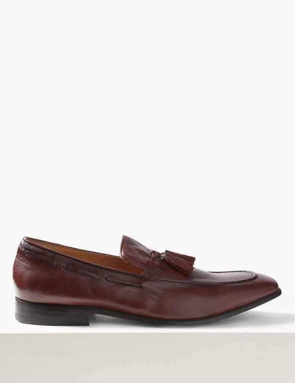 all leather slip on shoes
